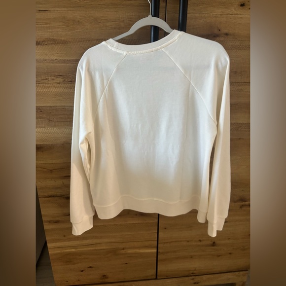 Philosophy Women’s White Red Sequin Bow Long Sleeve Sweater Size L - Picture 4 of 4